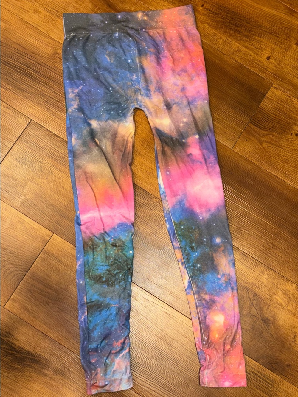 Galaxy Print Leggings - Multi-Color
